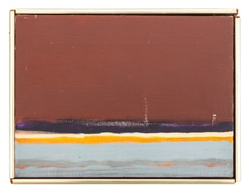 Contemporary School Color Field Composition Oil