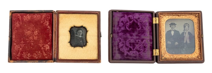 Portrait Tintypes, 19th C., 2