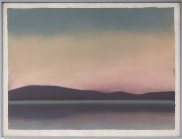 Claude Bauret Allard Mountain Landscape Pastel