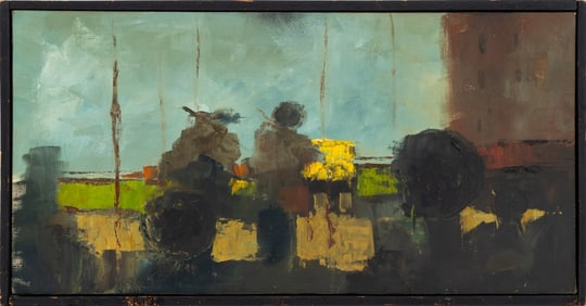 Craig Kavafes "Concert Patterns" Oil on Canvas