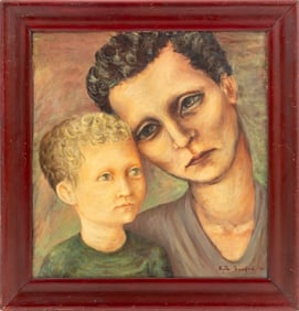 Kate Sanford "What Futur for Them?" Oil, 1944