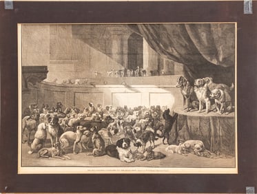 Harper's Weekly "The Dog Congress..." Lithograph