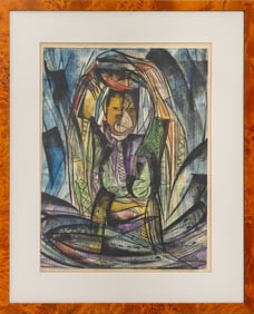 Femi Johnson "Osun Osogbo Festival" Gouache