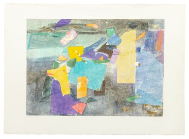 S. Osho Abstract Composition Relief Etching, 1990