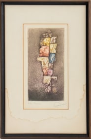 Guillermo Silva Santamaria "Pajarero" Lithograph