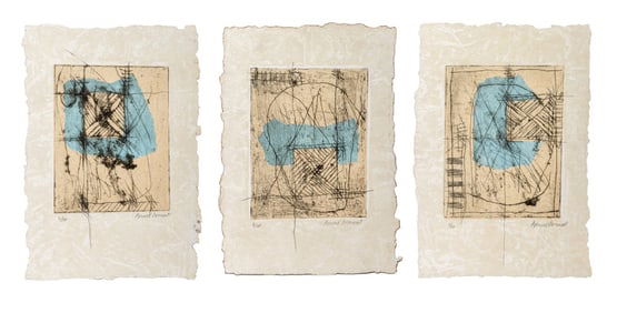 Bernard Remusat "Dolines I-III" Engravings, 3