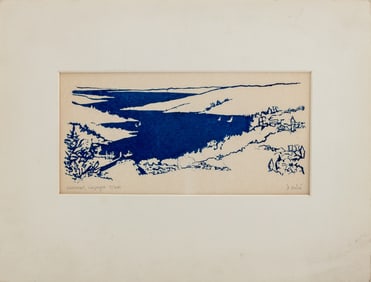 Daphne Sola "Summer, Cayuga" Serigraph