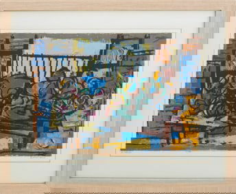 Marcel Janco "Le Balcon" Screenprint