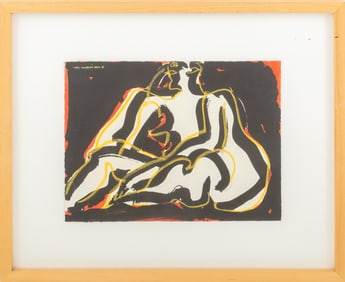 Nicholas Marsicano Abstract Figure Mixed Media