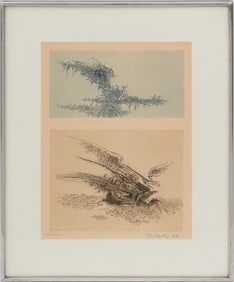 Gabor Peterdi "Elegy" Etching, 1966