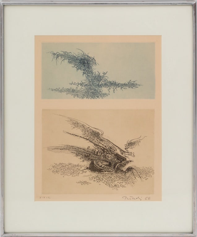 Gabor Peterdi "Elegy" Etching, 1966 (1 of 6)