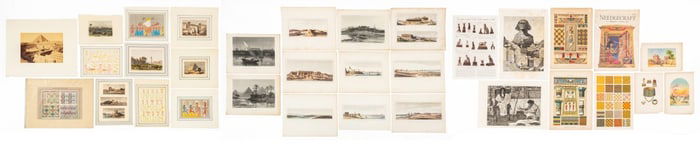 Ancient Egyptian Prints and Ephemera, 32 Pcs.