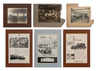 Early Automobile Ephemera, 6 Pcs.
