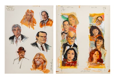 Michael Paraskevas Celebrity Caricature Acrylic, 2