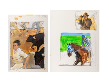 Michael Paraskevas Sporting Studies Acrylic, 2