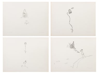 Metka Krasovec Surrealist Spiritual Lithographs, 4