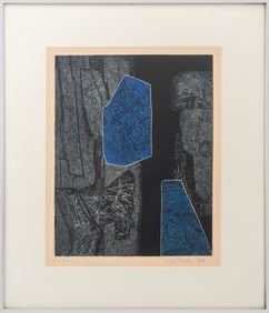 Gabor Peterdi "Stonework" Etching, 1966