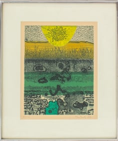 Gabor Peterdi "Tommy's Pond" Etching, 1966