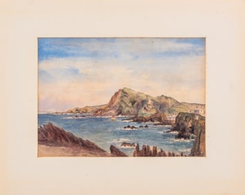 Ilfracombe, "Lantern Hill, Hillsborough Watercolor