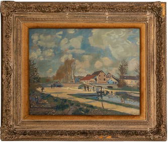 After Alfred Sisley Aux Bords du Loing Lithograph