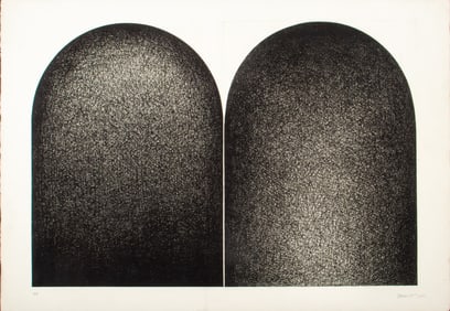 William Brui Abstract Composition Engraving, 1972