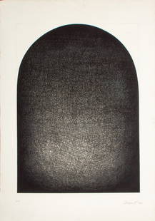 William Brui Abstract Composition Engraving, 1972: William Brui (Russian, b. 1946), Abstract Composition, Engraving, 1972, pencil signed, dated, and inscribed "EA" to bottom margin, unframed. Image: 27" H x 19.5" W; sheet: 35.5" H x 25" W. Keywords: P