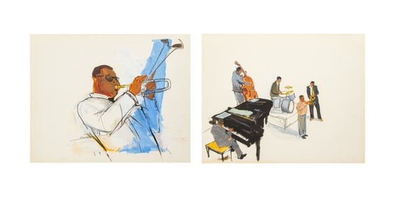 Michael Paraskevas Musician Scenes Mixed Media, 2