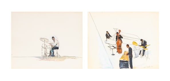 Michael Paraskevas Concert Scenes Mixed Media, 2