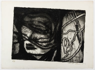 Danielle Hawn Abstraction Carborundum Print