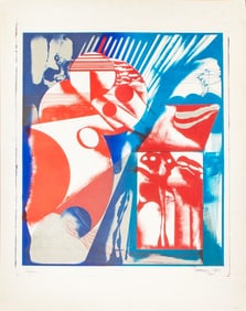 Illegibly Signed "Cosmos" Engraving, 1976