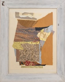 Joan Shapiro Abstract Mixed Media Collage on Paper