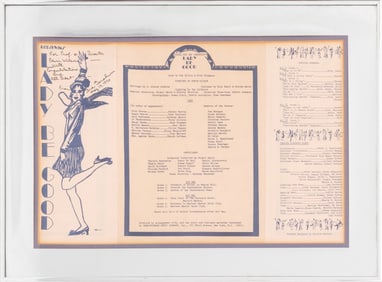 Ira Gershwin Signed "Lady Be Good" Program