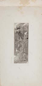 Emmanuel Jolicoeur Birds in Tree Ink on Paper