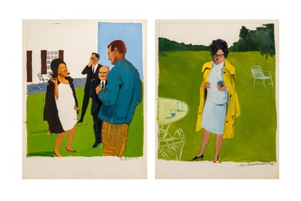 Michael Paraskevas Garden Party Acrylics, 2