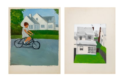 Michael Paraskevas Suburbia Acrylic on Board, 2