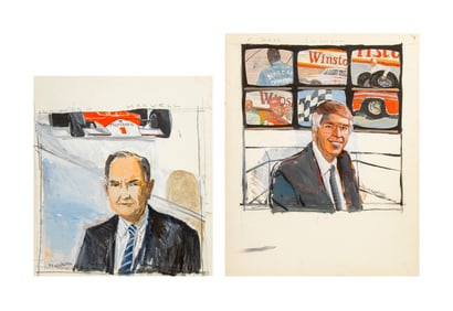 Michael Paraskevas Ross Johnson, Etc. Acrylic, 2