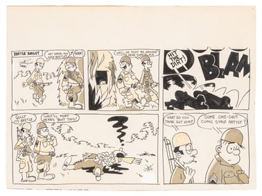 Mort Walker Attributed Beetle Baily Comic Strip