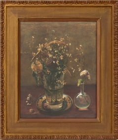 Still Life with Vase Watercolor, 20th C.