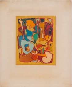 Ellen Kalish Hi "#11" Mixed Media on Paper, 1963