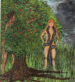 Kayo Lennar "Lost Paradise" Oil on Canvas