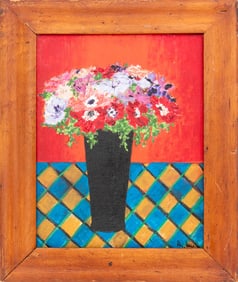 Kayo Lennar "Anvia's Flowers" Oil on Canvas