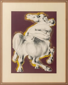 Hans Erni "Cavalier" Lithograph in Colors