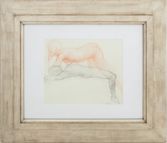 Harvey Citron "Figure Study" Crayon on Paper, 2005