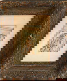 Signed Modernist Watercolor & Ink on Paper