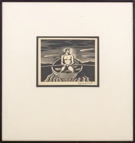 After Rockwell Kent "Oarsman" Gravure