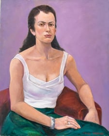 Penny Purpura Portrait of a Woman Oil on Canvas