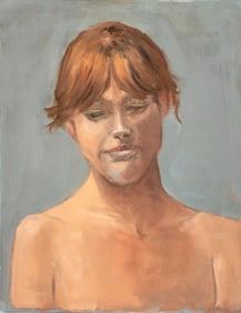 Penny Purpura Portrait of a Girl Oil on Canvas