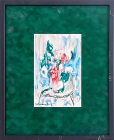 Sidnee Livingston Still Life Watercolor on Paper