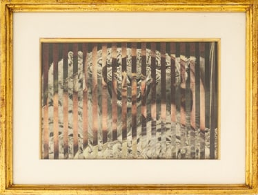 Jiri Kolar Nude Woman & Tiger Photo Collage, 1959