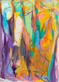 Gabriela Tolomei "Esfinges" Acrylic & Ink, 2015